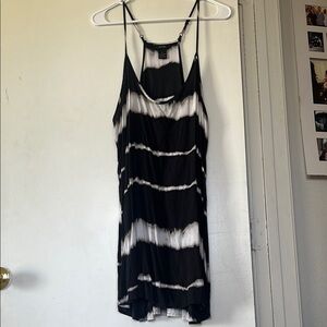 APT.9 Black and White Tie-Dye Top